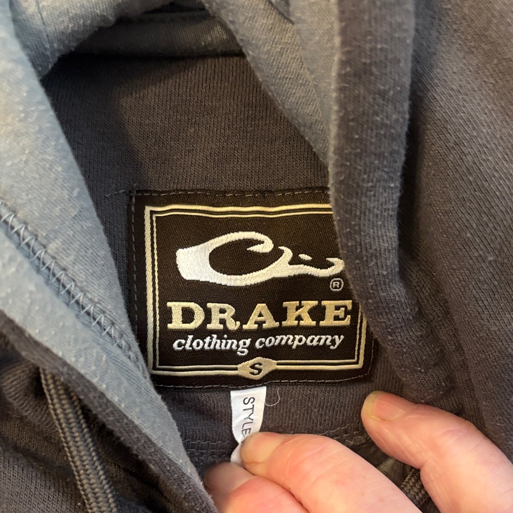 Drake Men's Charcoal Hoodie - Picture 2 of 3